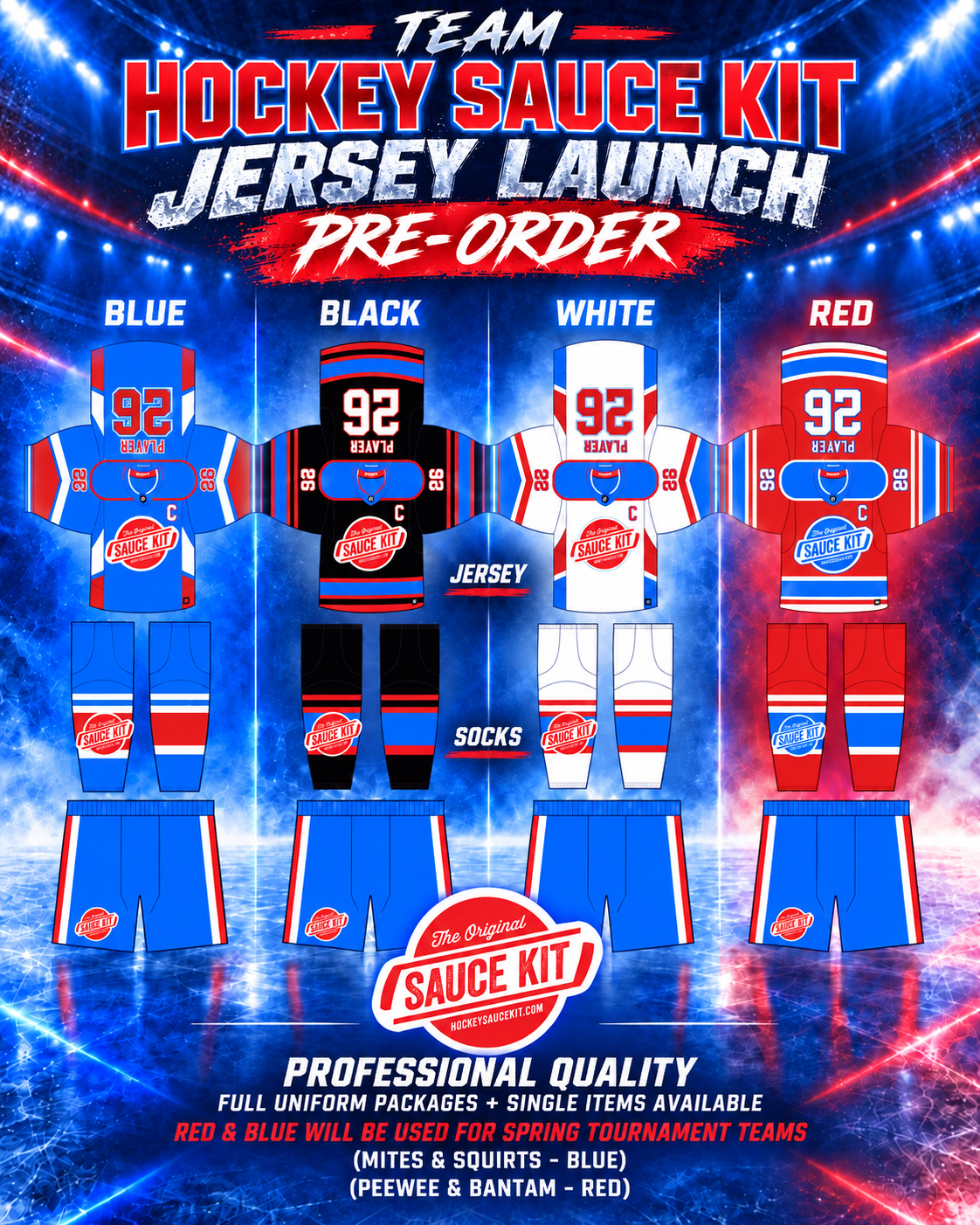 Team Hockey Sauce Kit Jersey & Socks