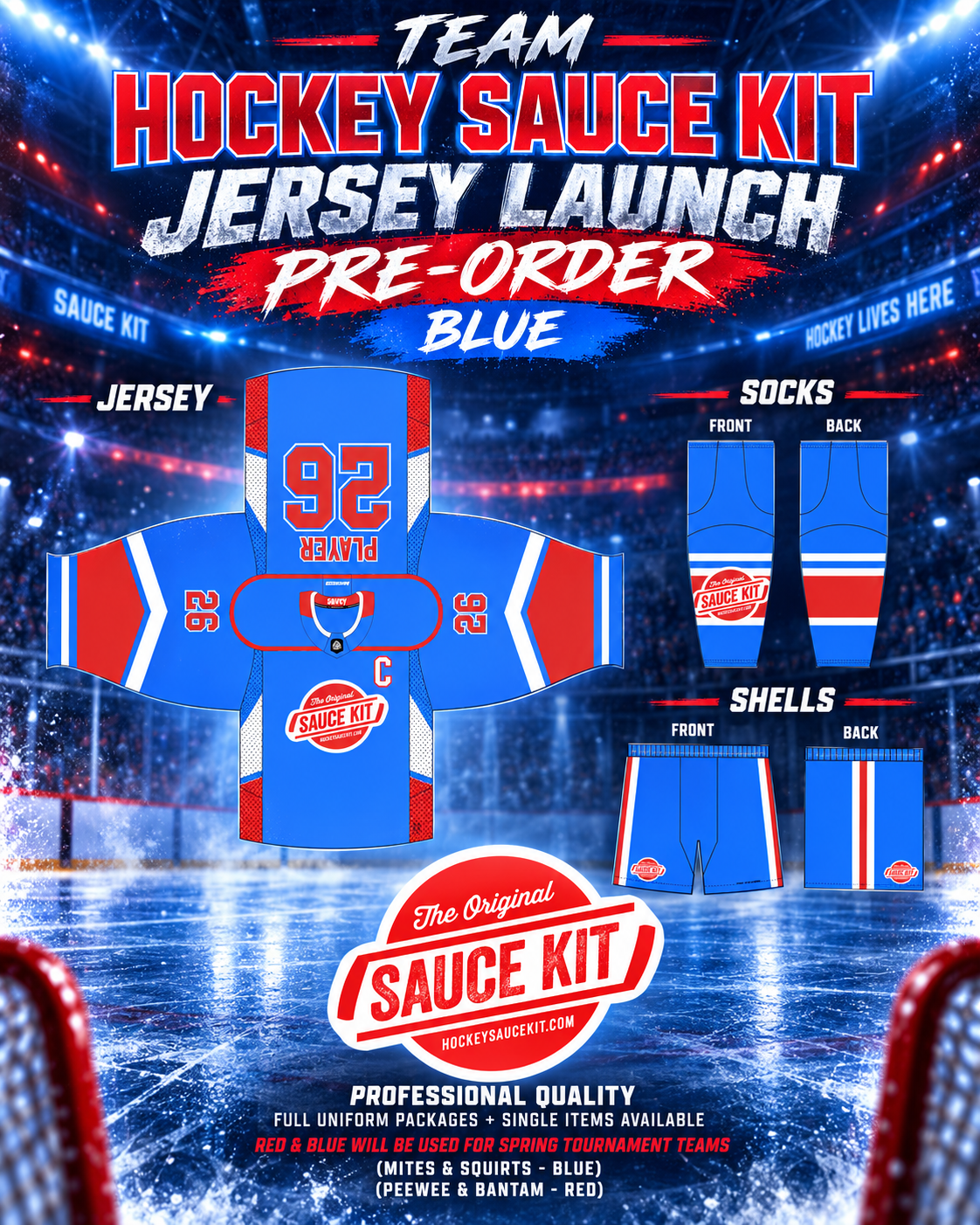 Team Hockey Sauce Kit Jersey & Socks