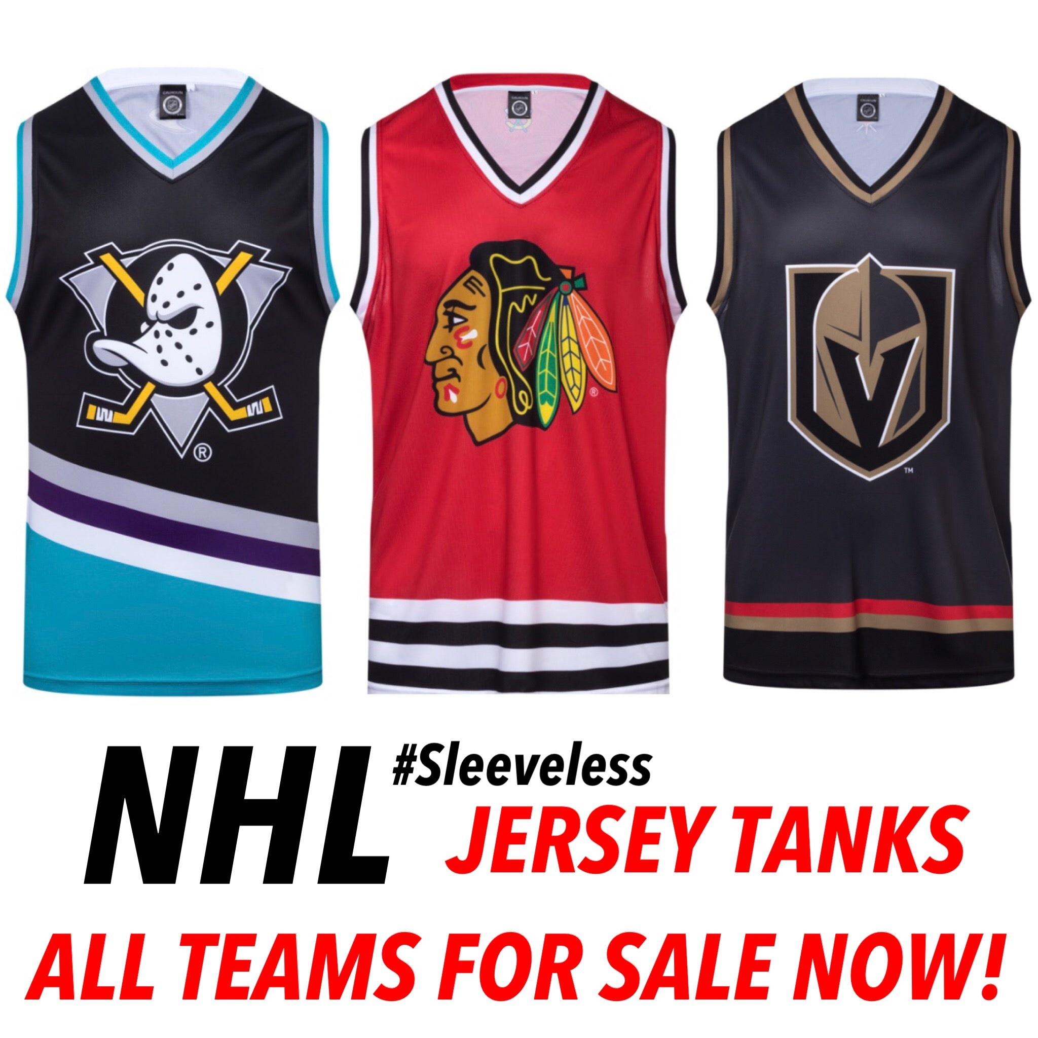 NHL Team Sleeveless Tanks