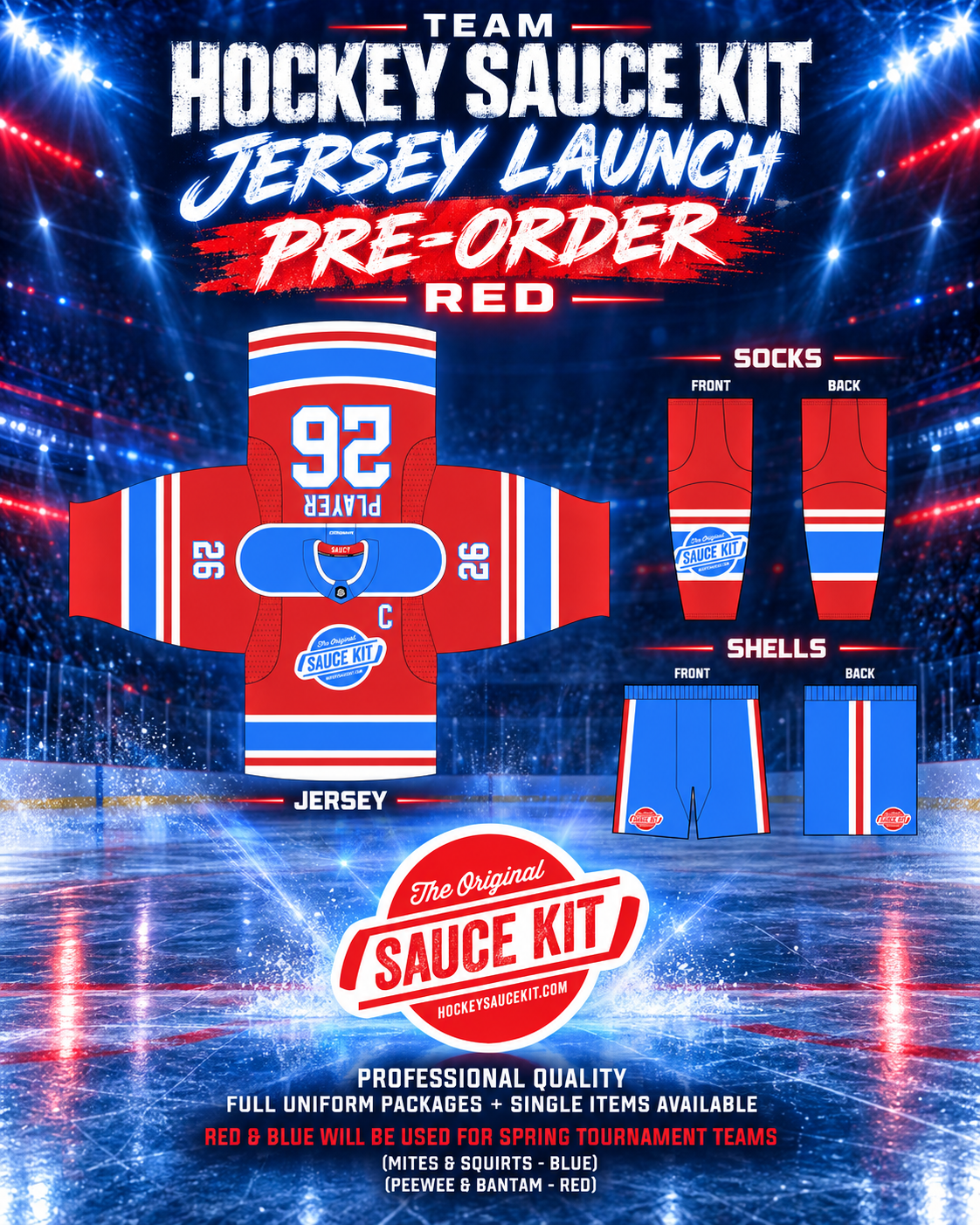 Team Hockey Sauce Kit Jersey & Socks