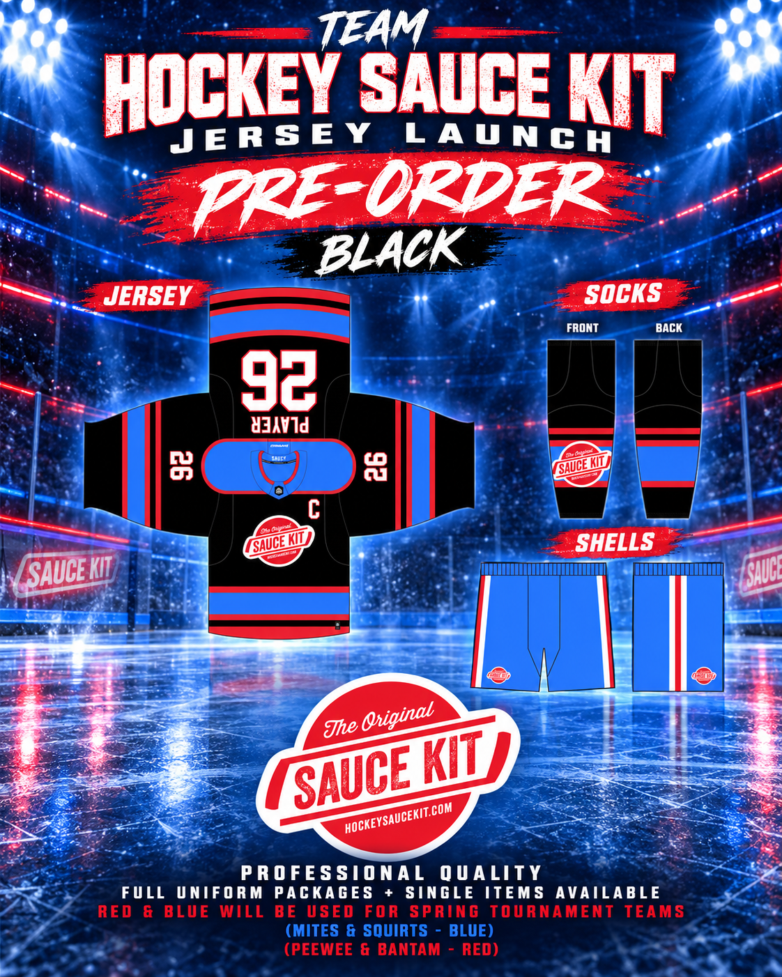 Team Hockey Sauce Kit Jersey & Socks